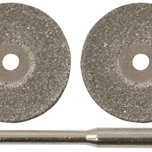 Круги с алмазным напылением 3 шт. и штифт диам. 3 мм, 22 мм FIT 36930